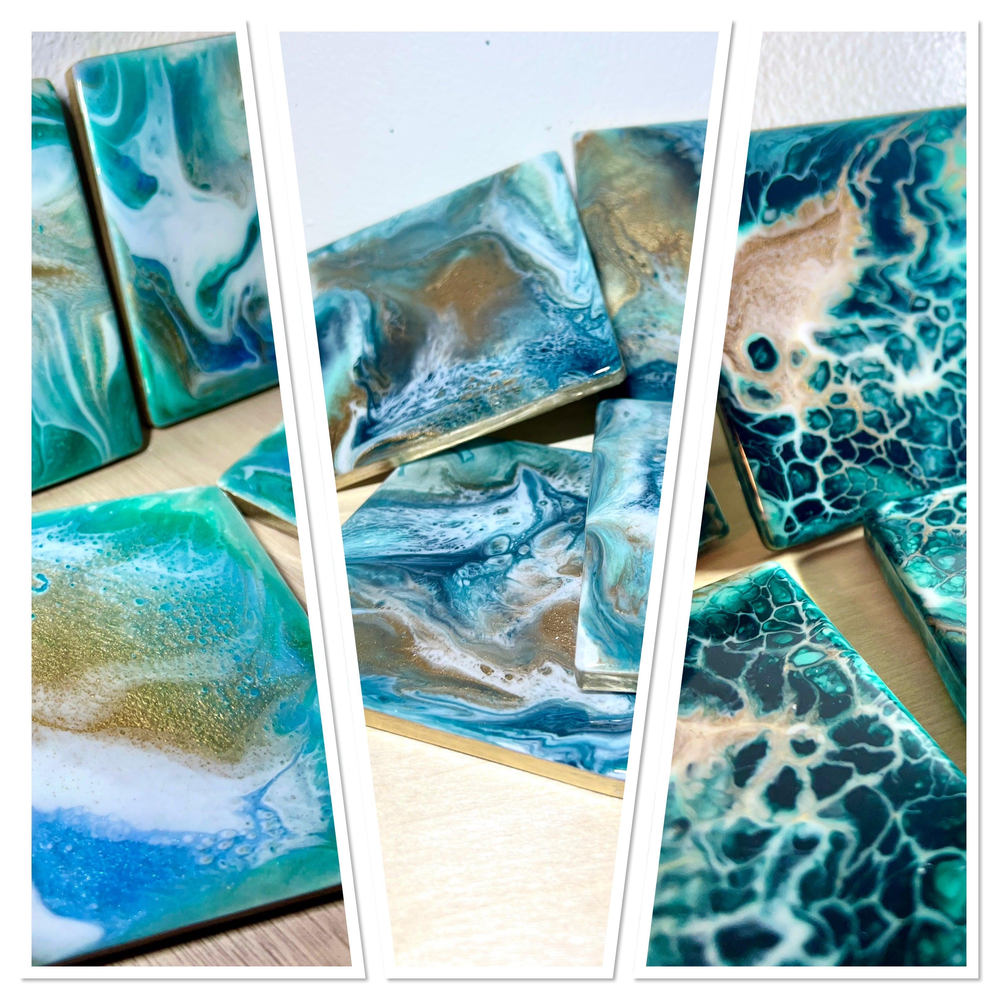 Tile Coaster Set Ceramic Tile Coaster Sets