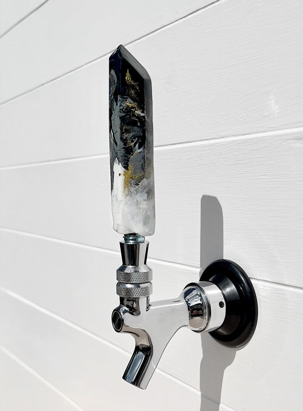 Midnight Pour Crystal-Shaped Beer Tap Handle