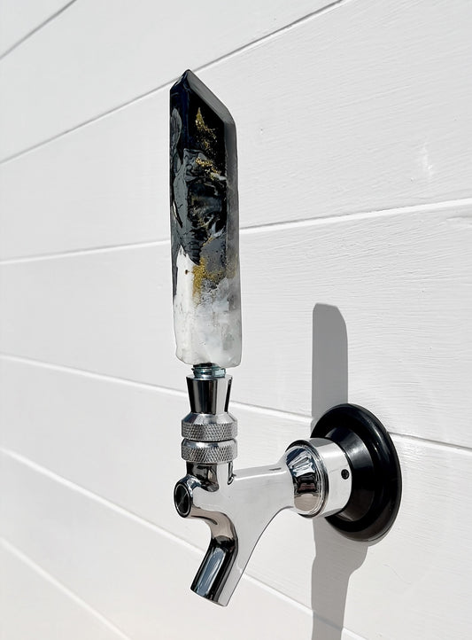 Midnight Pour Crystal-Shaped Beer Tap Handle