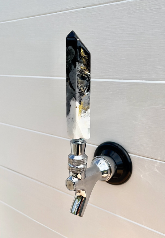 Midnight Pour Crystal-Shaped Beer Tap Handle