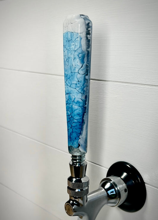 Ombre Blue Classic-Shaped Resin Beer Tap Handle