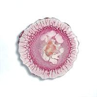 Blush Bloom Agate Resin Coaster