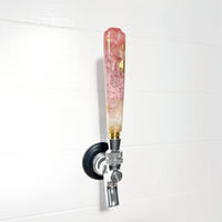 Blush Quartz Glow Classic-Shaped Resin Beer Tap Handle