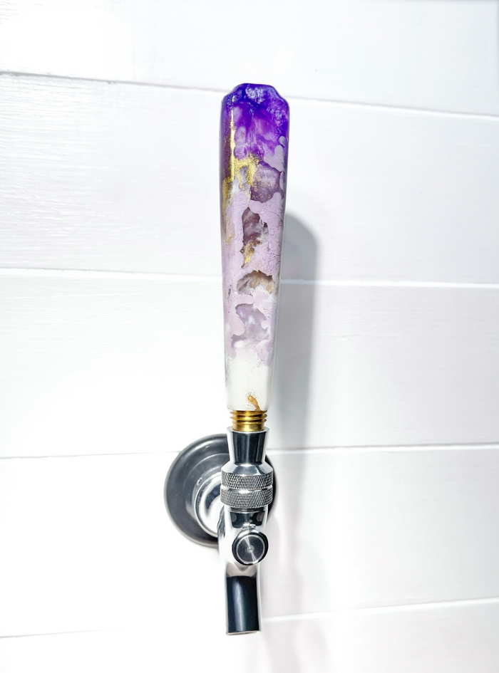 Violet Mirage Classic-Shaped Resin Beer Tap Handle