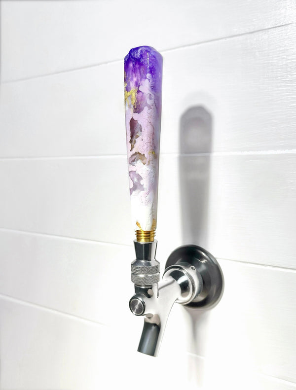 Violet Mirage Classic-Shaped Resin Beer Tap Handle