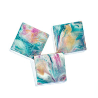 Coastal Luxe Ceramic Tile Resin Coaster