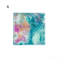 Coastal Luxe Ceramic Tile Resin Coaster