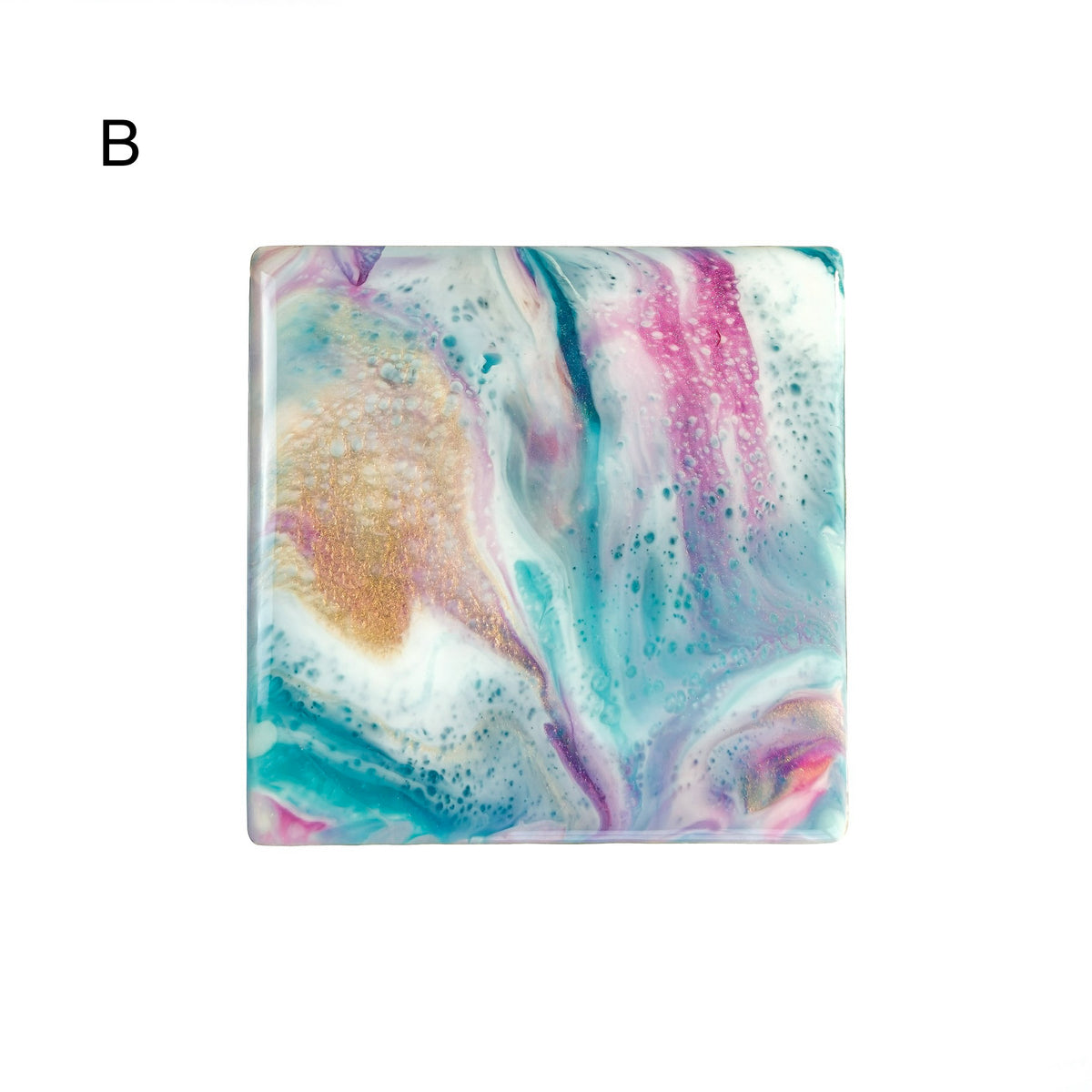 Coastal Luxe Ceramic Tile Resin Coaster