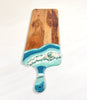 Coastal Serenity Resin Geode Charcuterie Tray