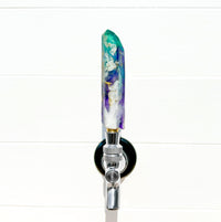 Fluorite Veil Crystal-Shaped Resin Beer Tap Handle