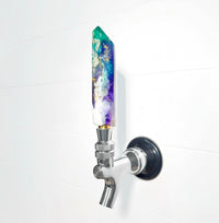 Fluorite Veil Crystal-Shaped Resin Beer Tap Handle