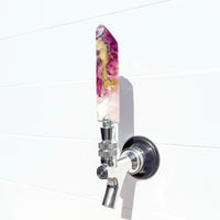 Fuchsia Royale Crystal-Shaped Resin Beer Tap Handle