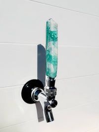 Aqua Cascade Crystal-Shaped Beer Tap Handle