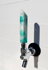 Aqua Cascade Crystal-Shaped Beer Tap Handle