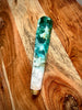 Dark Green, Blue, and Gold Classic-Shaped Resin Beer Tap Handle