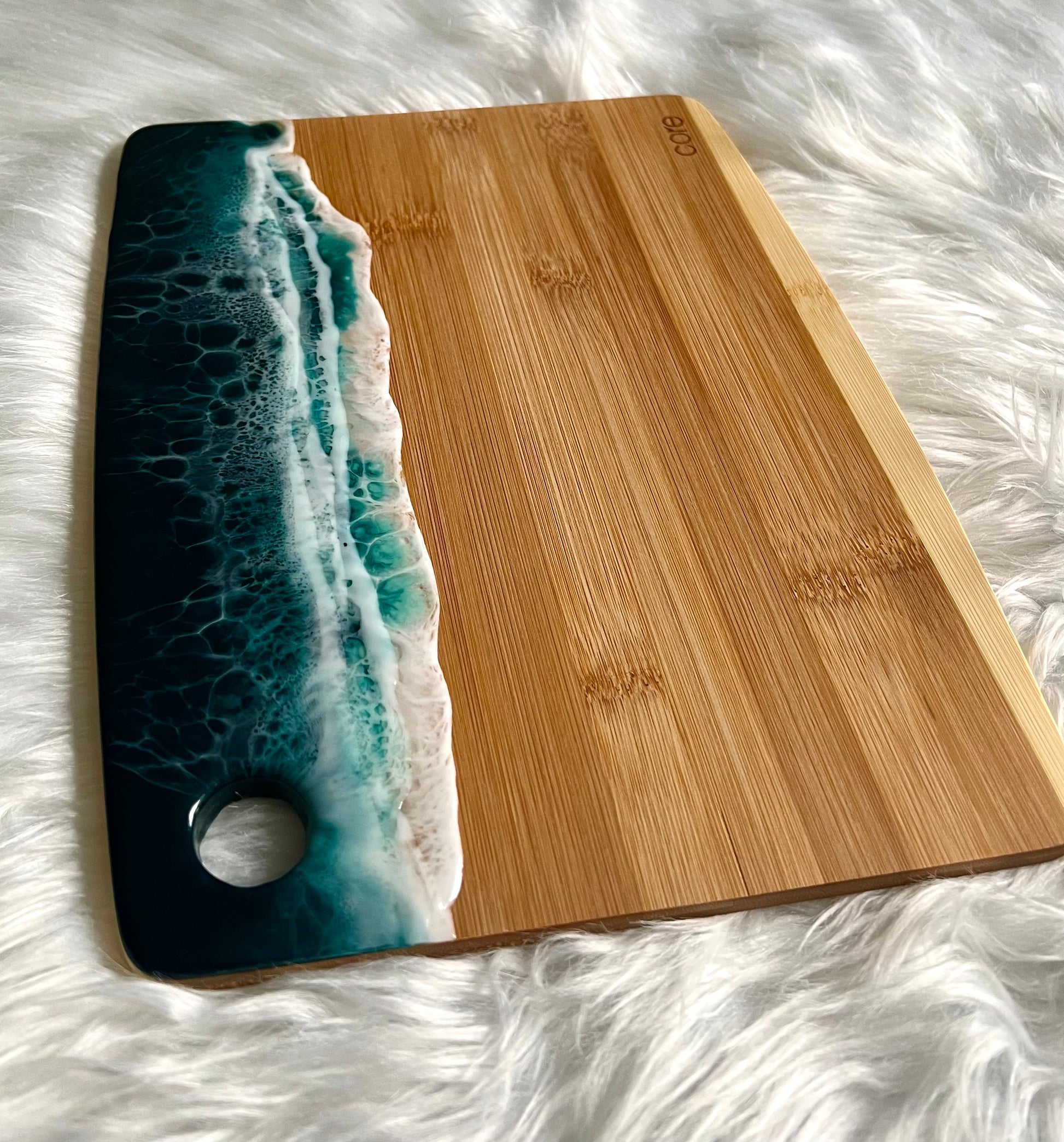 Ocean Waves Resin Cutting Board