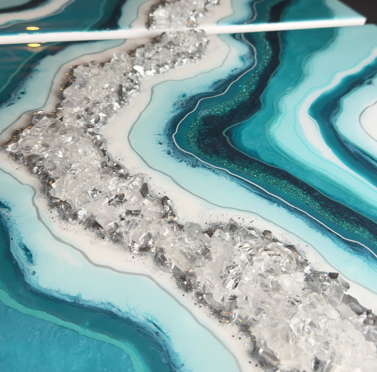 Custom-Made Resin Geode Paintings
