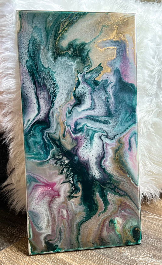 10"x20" Resin Puddle Pour Painting