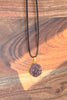 Deep Purple Druzy Resin Necklace | Gold