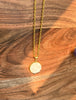 Pearl White Druzy Resin Necklace | Gold