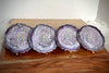 Lavender Pearl Agate-Shaped Casted Resin Coaster Set