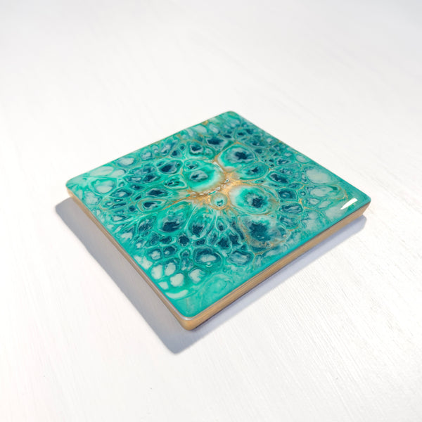 Jade Mosaic Ceramic Tile Coaster