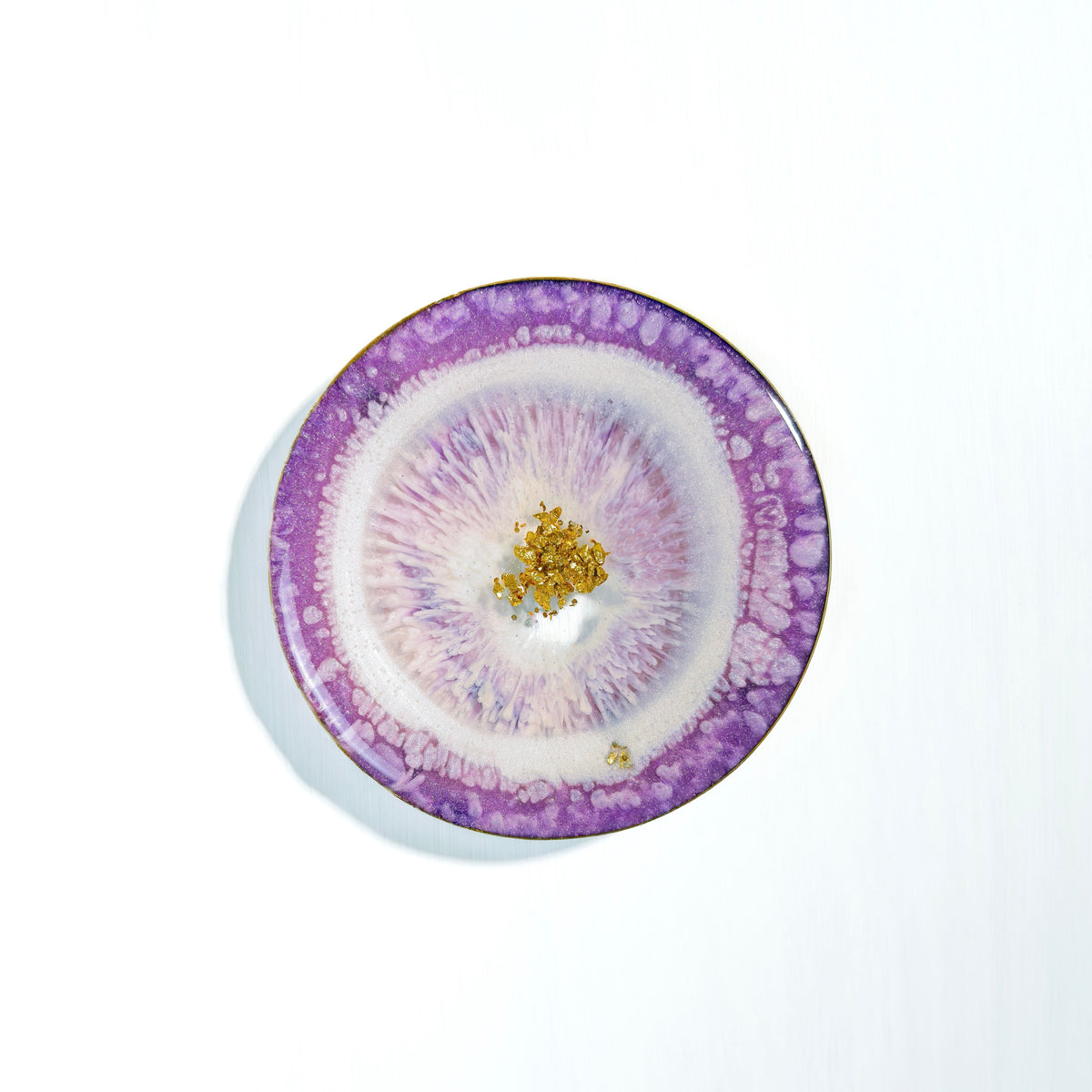 Lavender Frost Resin Coaster