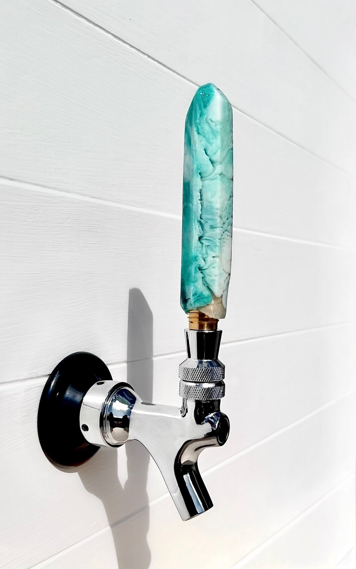 Glacier Mint Crystal-Shaped Beer Tap Handle