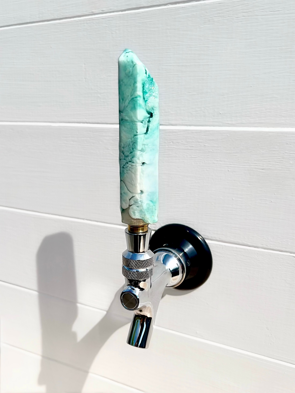 Glacier Mint Crystal-Shaped Beer Tap Handle