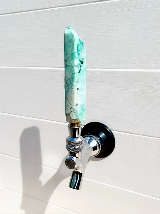 Glacier Mint Crystal-Shaped Beer Tap Handle