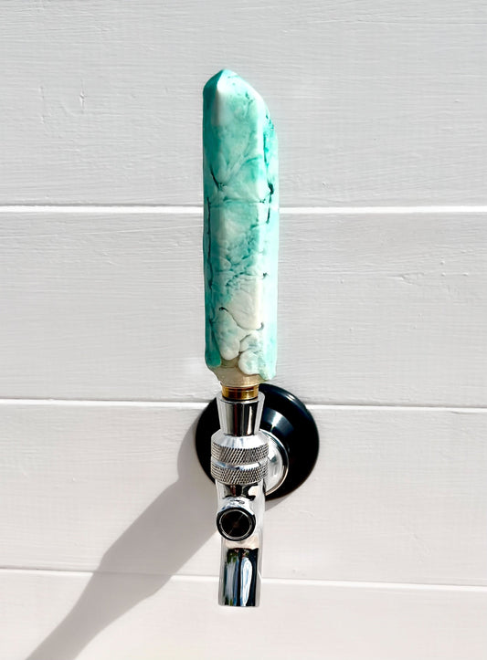 Glacier Mint Crystal-Shaped Beer Tap Handle