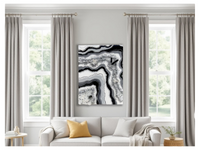 Obsidian Dreams Resin Geode Painting- 18" x 24"