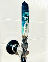 Oceanic Elegance Crystal-Shaped Beer Tap Handle