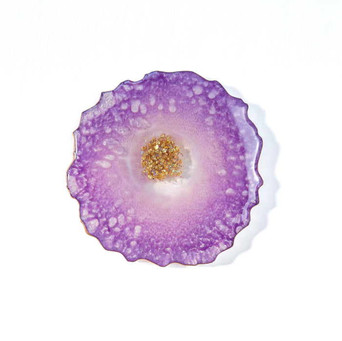 Orchid Glow Agate Coaster