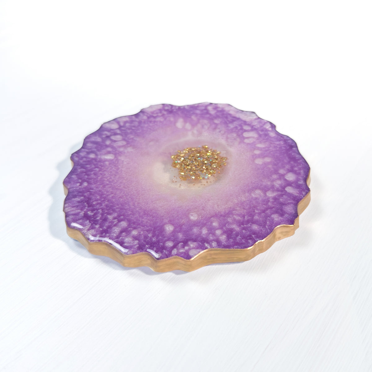 Orchid Glow Agate Coaster