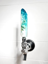 Sea Glass Tide Crystal-Shaped Resin Beer Tap Handle