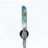 Turquoise Goldstone Crystal-Shaped Resin Beer Tap Handle