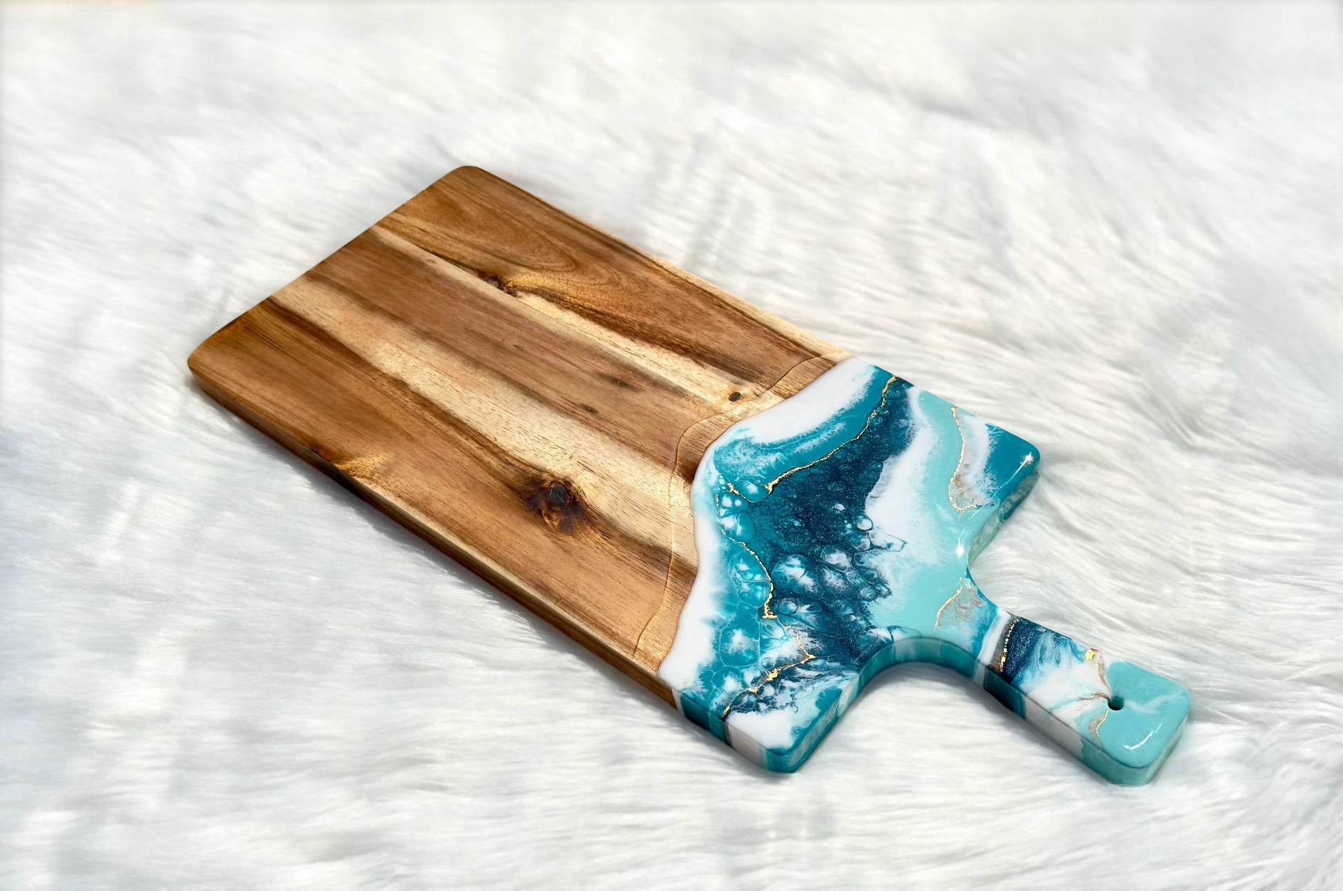 Ocean's Edge Resin Charcuterie Tray