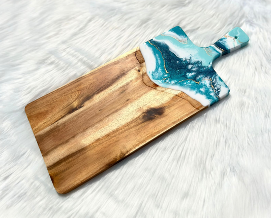Ocean's Edge Resin Charcuterie Tray