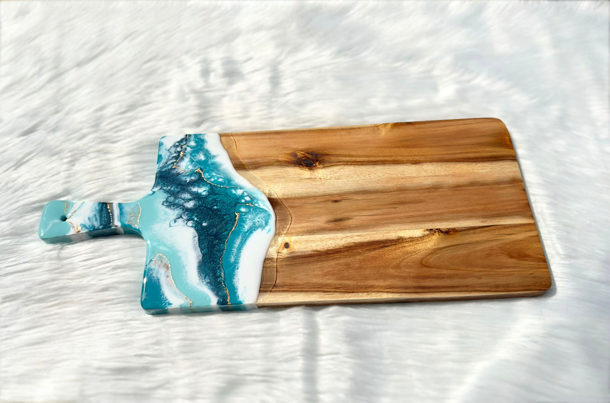 Ocean's Edge Resin Charcuterie Tray