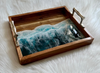 Resin Beach Waves Tray