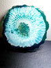 Individual (1 ea) Turquoise Agate-Shaped Casted Resin Coaster L.A. Resin Art