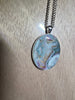 Large, Chunky Oval Resin Pendant Necklace - L.A. Resin Art