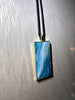 Large Rectangle Resin Pendant Necklace - L.A. Resin Art