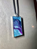 Large Rectangle Resin Pendant Necklace - L.A. Resin Art