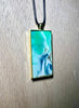 Large Rectangle Resin Pendant Necklace - L.A. Resin Art