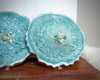 Light Turquoise-Blue Agate-Shaped Casted Resin Coaster Set