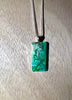 Small Rectangle Resin Painted Necklace - L.A. Resin Art