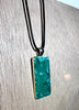 Small Rectangle Resin Pendant Necklace - L.A. Resin Art