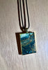 Small Rectangle Resin Pendant Necklace - L.A. Resin Art